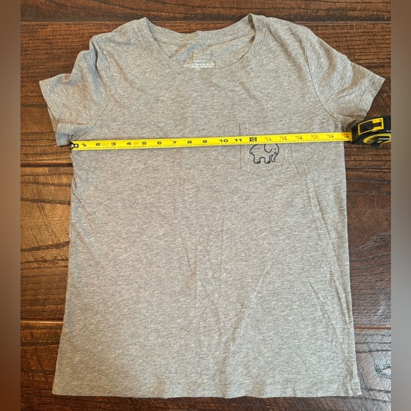 Ivory Ella Soccer Shirt, Medium Short Sleeve Shirt, Elephant Playing Soccer - Picture 9 of 13